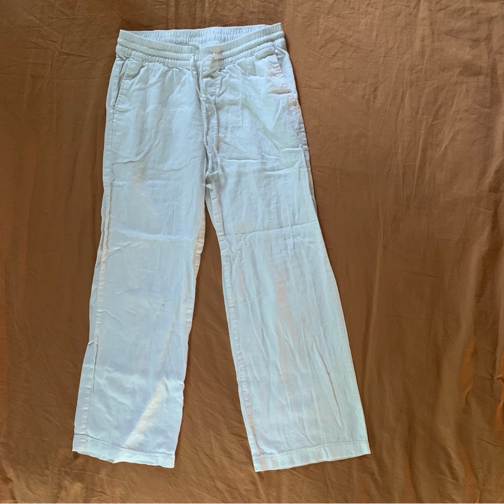 WHITE OLD NAVY WIDE LEG PANTS